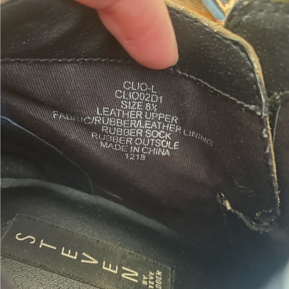 Steven by Steve Madden Cain Leopard Print Clio Ankle Flat Booties Size 8.5 - Picture 11 of 12